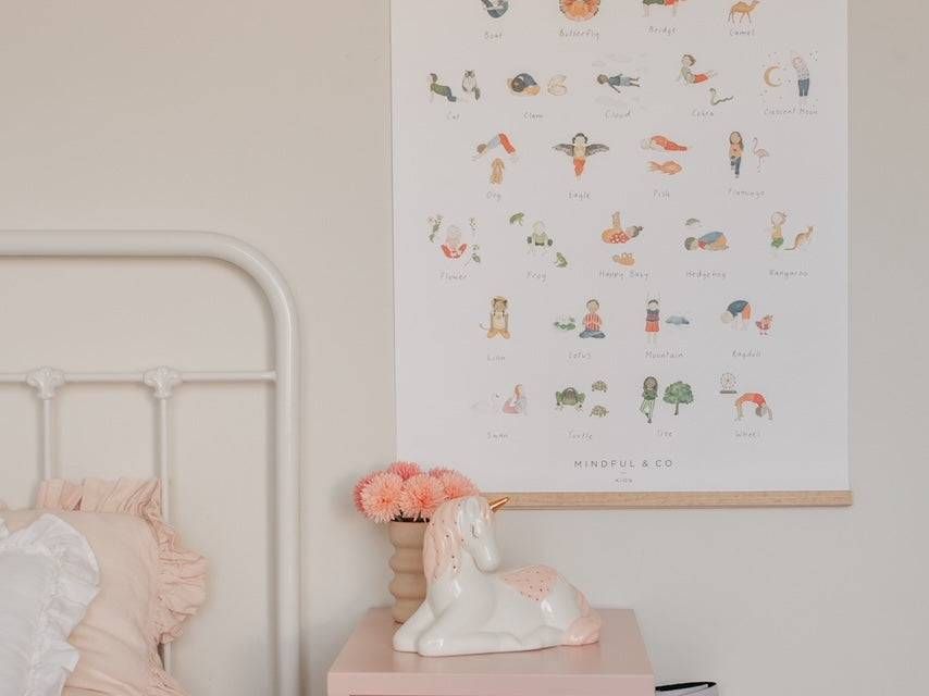 Mindful and Co kids Yoga Poses Print