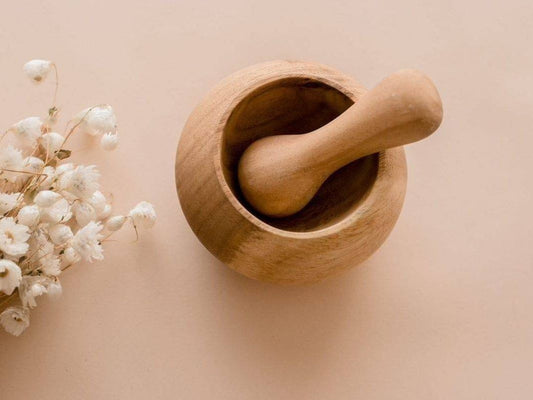 Qtoys Wooden Pestle and Mortar
