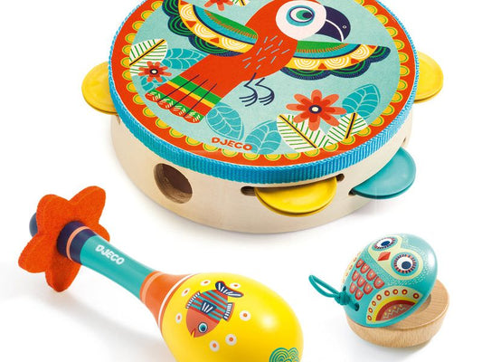 Djeco DJ6016 - Animambo Set Of 3 Instruments