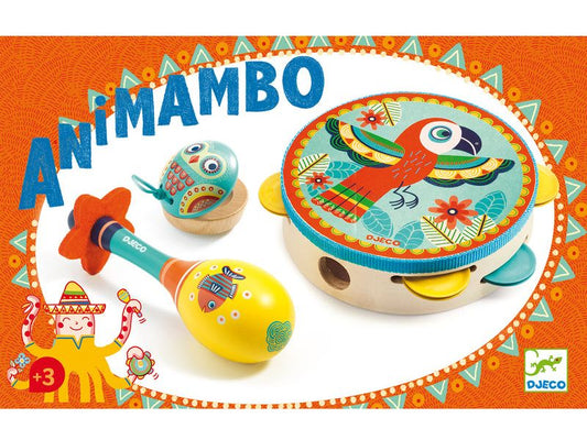 Djeco DJ6016 - Animambo Set Of 3 Instruments