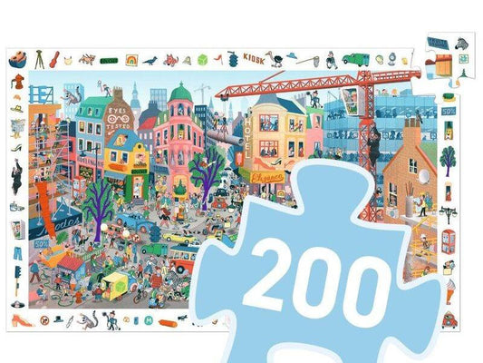 Djeco DJ7515 - The City 200pc Observation Puzzle