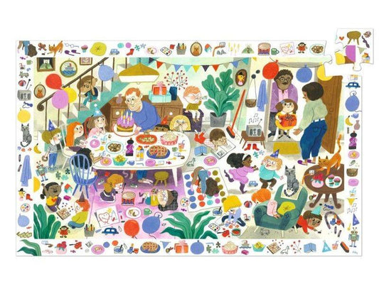Djeco DJ7566 - Birthday Party 54pc Observation Puzzle
