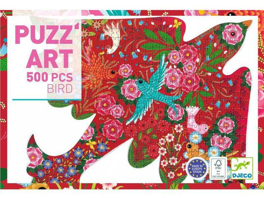 DJ7668 - Bird Shaped 500pc Art Puzzle