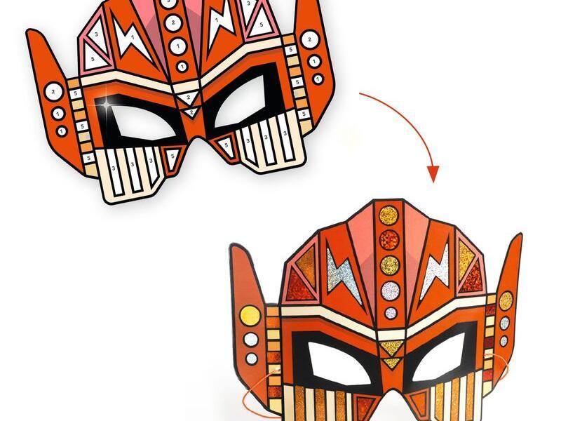 DJ7924 - Do It Yourself Super Robots Masks (Metallic Stickers)