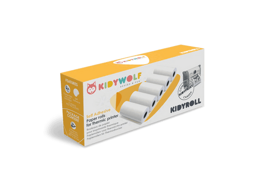 Kidywolf Kidyroll Self-Adhesive thermal paper