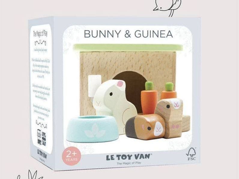 Bunny & Guinea Pet Animal Set - 5 piece