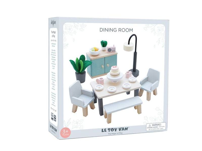 Wooden Dolls House Dining Room -18 piece