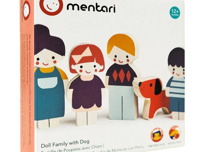 Doll Family With Dog