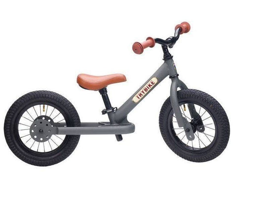 Matte Grey Trybike, Brown Seat and Grips (3 wheel) TB6144