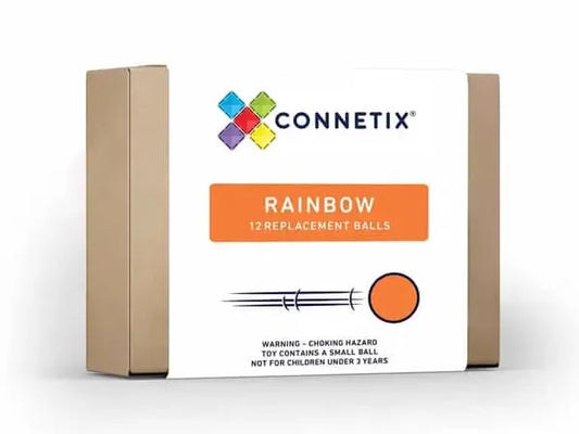 Product box for Connetix Rainbow replacement balls.