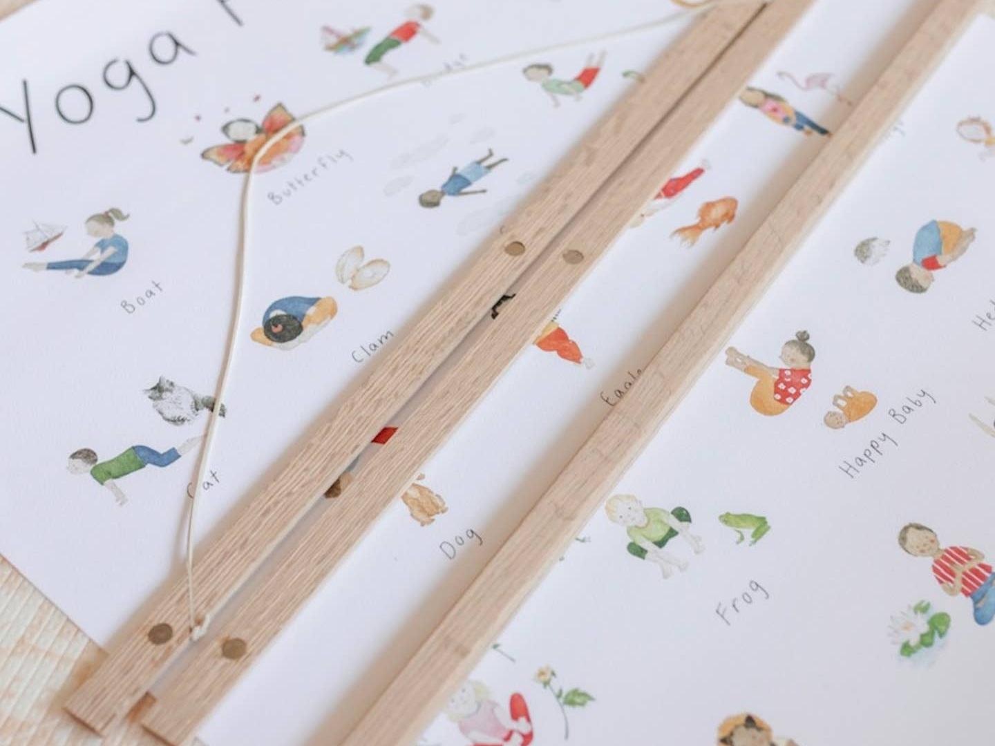 Mindful Kids Wooden Print Hanger