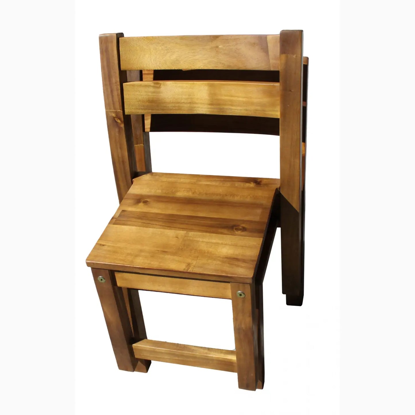 Wooden folding chair.