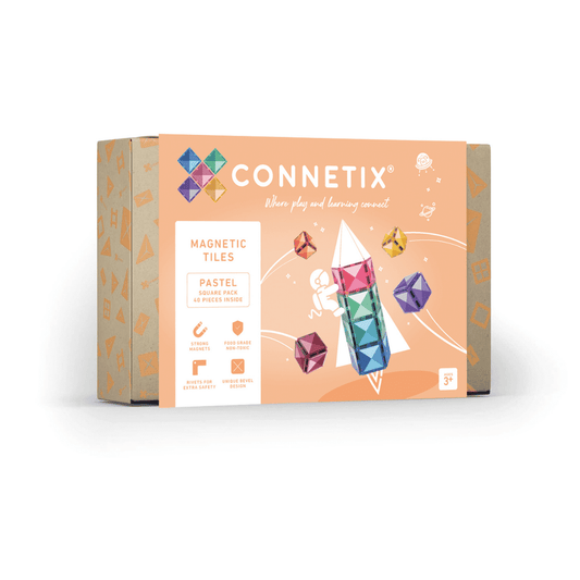 Connetix Pastel Square Pack 40 pc