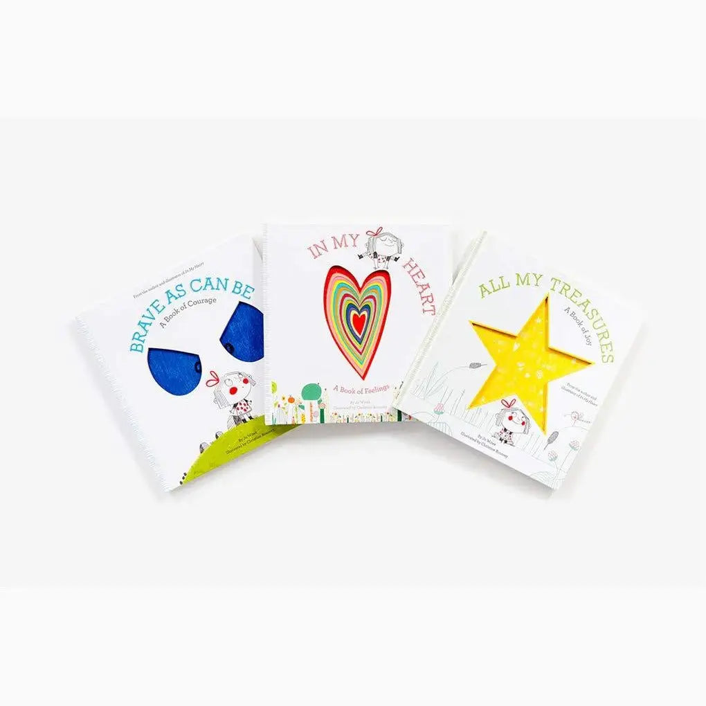 Set of three decorative ceramic plates with colorful designs and inspirational phrases.