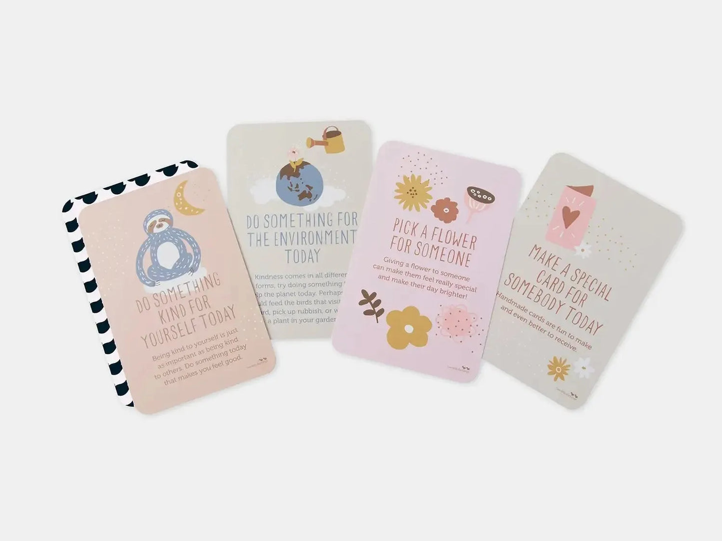 Set of four decorative milestone cards for babies or young children.