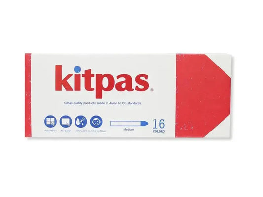 Box of Kitpas brand art supplies containing 16 pieces.