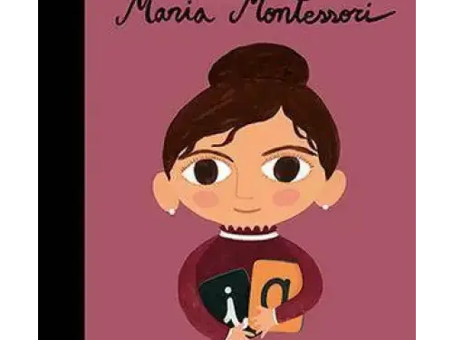 Book cover featuring an illustrated portrait of a woman with a bun hairstyle holding books.