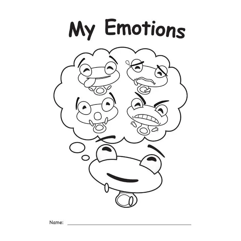 Frog emotion worksheet.