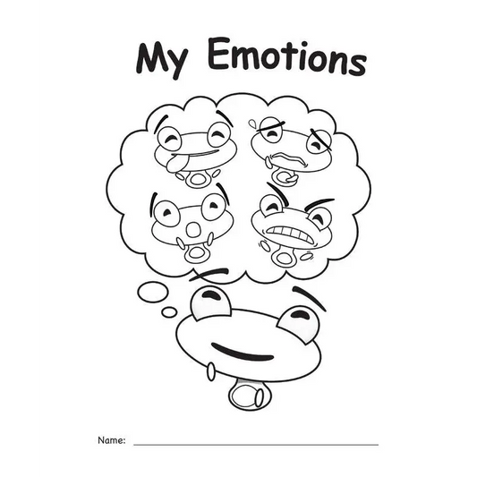 Frog emotion worksheet.