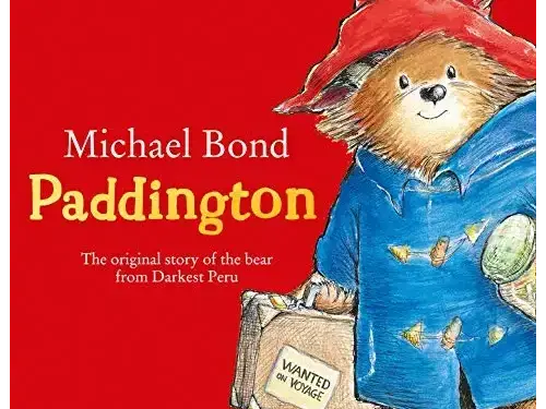 Book cover featuring an illustration of Paddington Bear wearing his iconic blue coat and red hat.