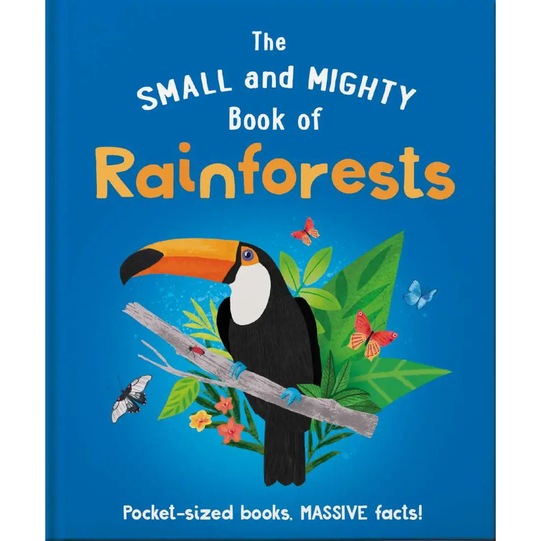 Book cover featuring a toucan and rainforest imagery.
