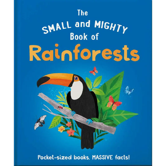Book cover featuring a toucan and rainforest imagery.