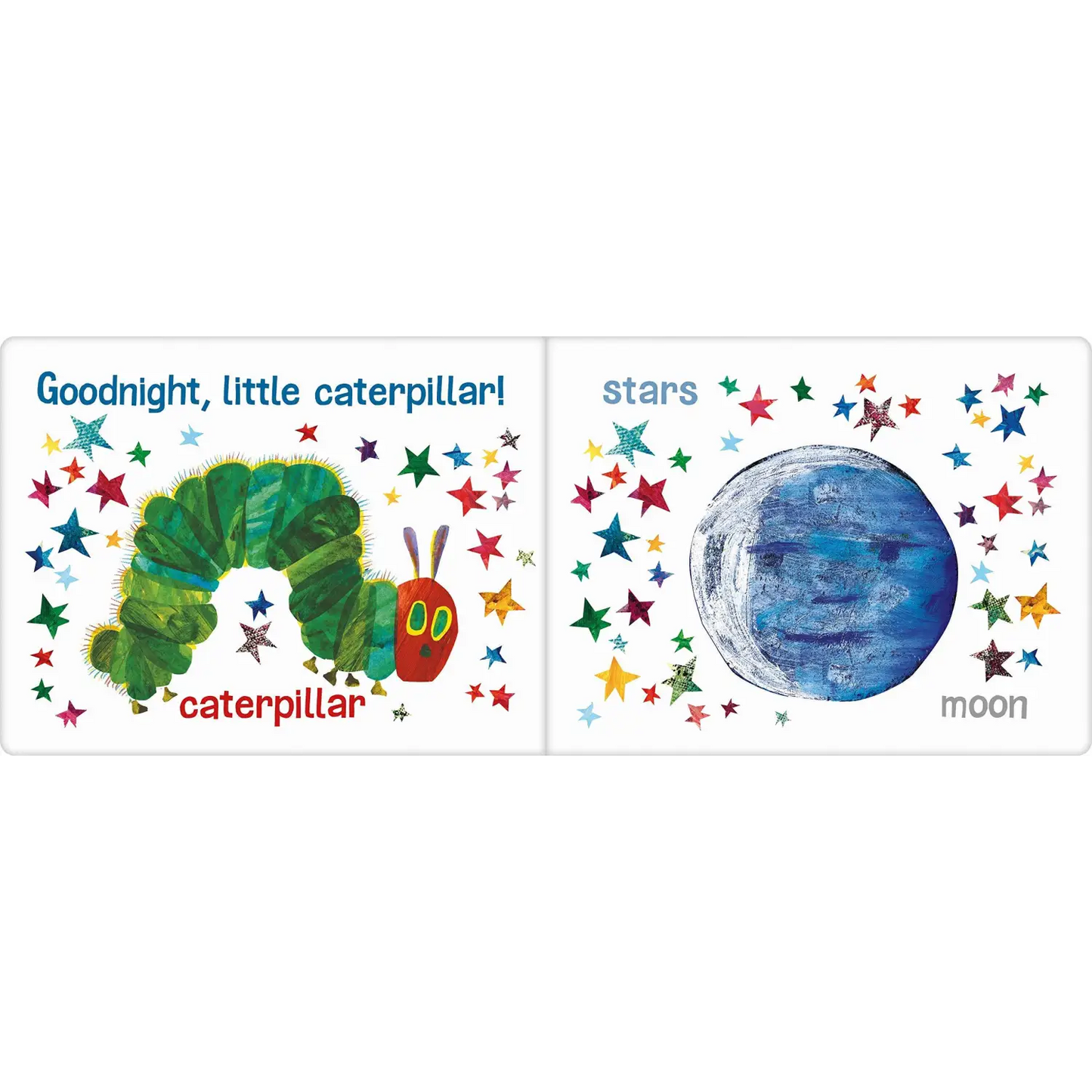 Green caterpillar with red face and multiple segments.