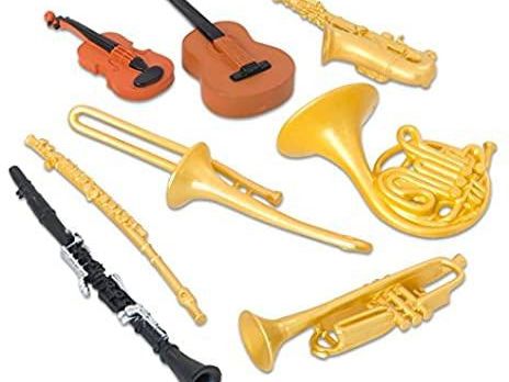 Safari Musical Instruments Toob + Printable Matching Language Cards - Learn Grow Play