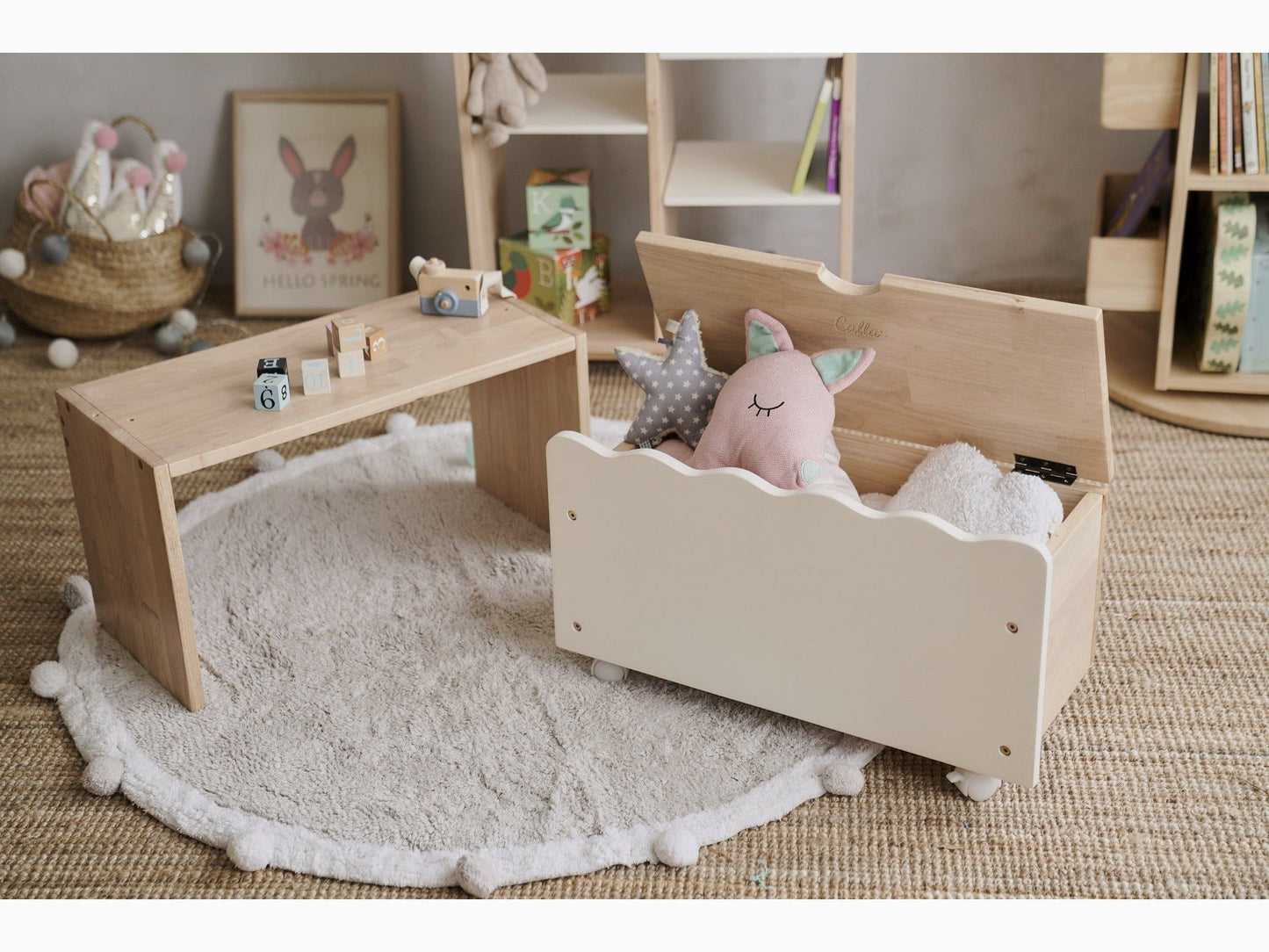 Bunnytickles Toy Storage with Bench