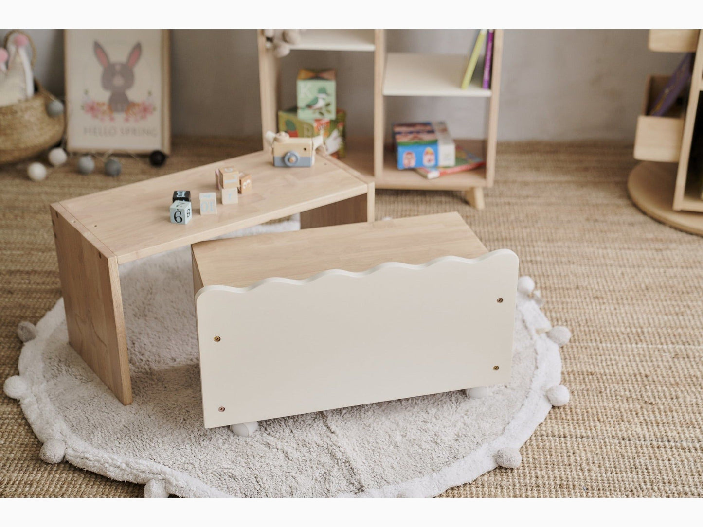 Bunnytickles Toy Storage with Bench