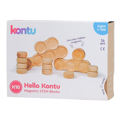 Kontu Magnetic STEM Wooden Block Set - K10 Edition
