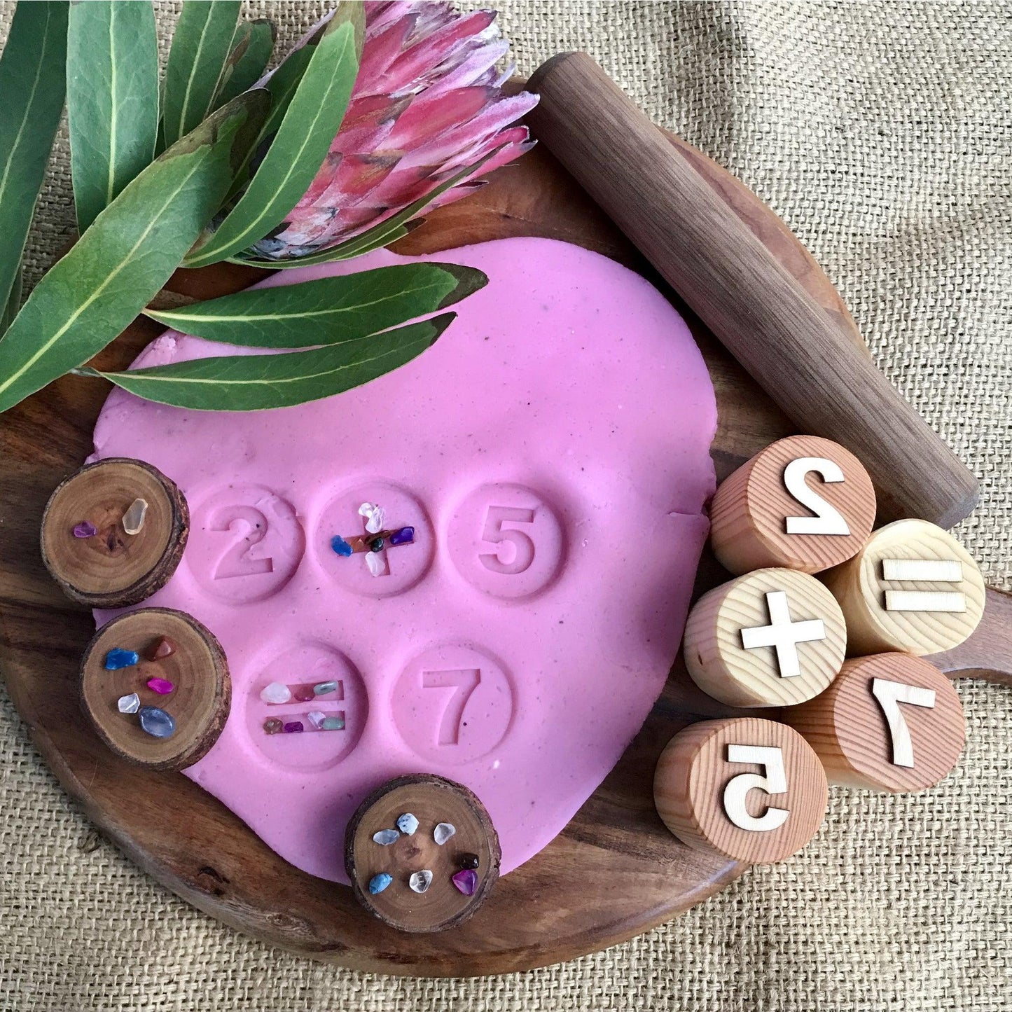 Numerical and Mathematical Symbol Dough Stamps