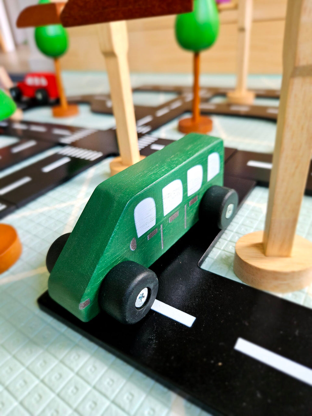 Coloured Wooden Cars by Qtoys