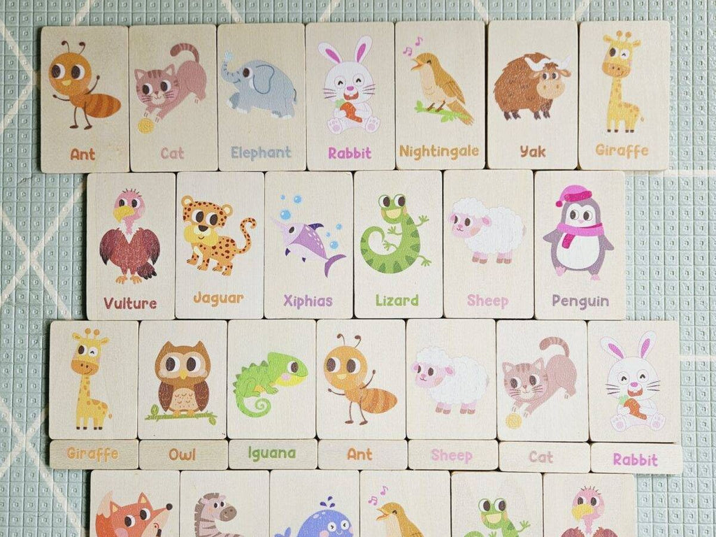 Montessori Tray & Animal Learning Set