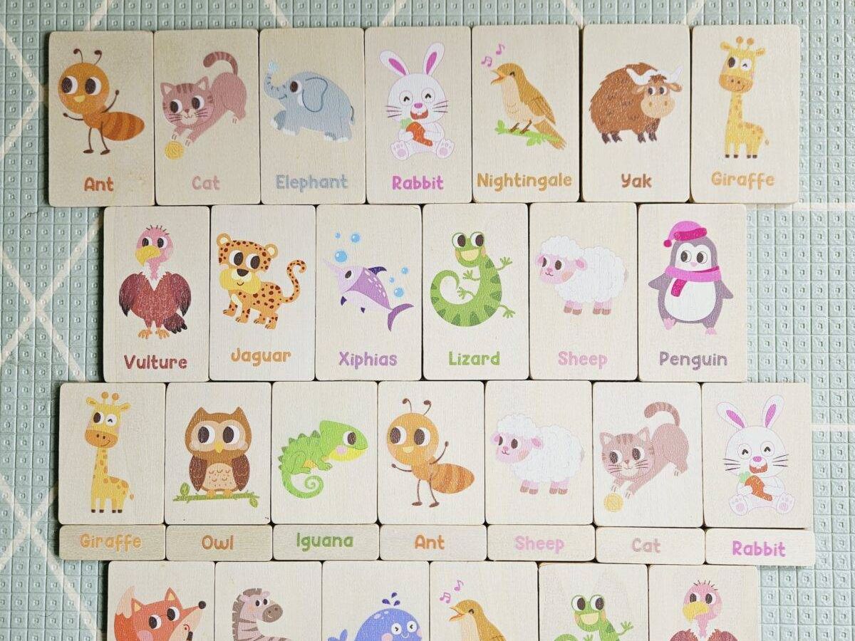 Montessori Tray & Animal Learning Set