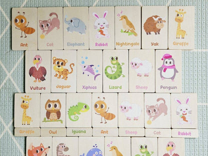 Montessori Tray & Animal Learning Set