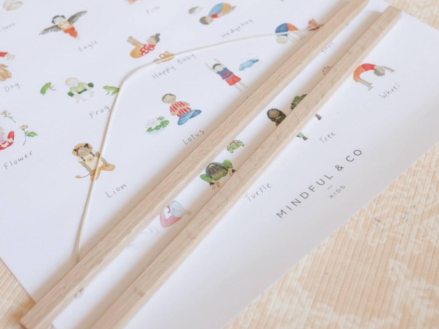 Mindful Kids Wooden Print Hanger