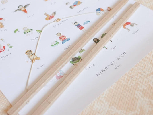 Mindful Kids Wooden Print Hanger