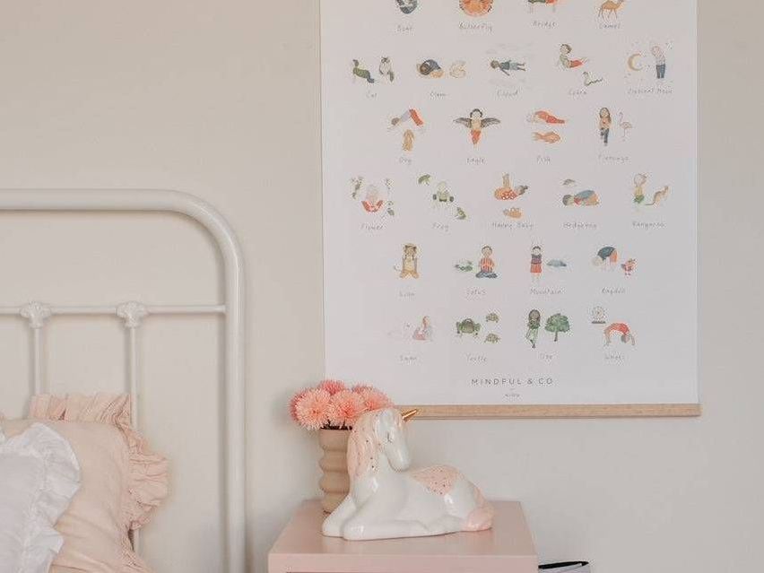 Mindful and Co kids Yoga Poses Print