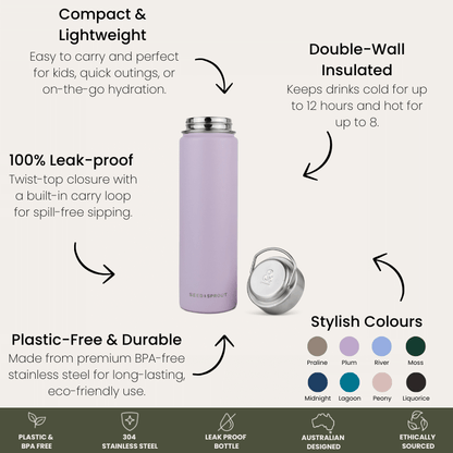 Seed and Sprout Insulated Drink Bottle | 650ml