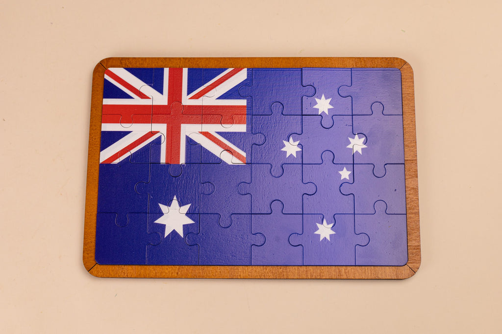 Two in One Australian Flag and Opera House Jigsaw by Qtoys