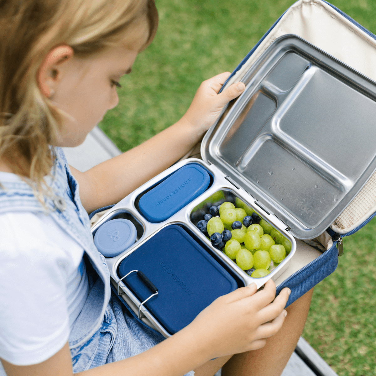 Seed and Sprout CrunchBox™ OG Lunch Box | 3 Pots Set