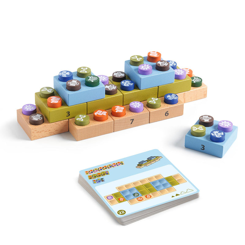 Bloc Inca Logic Game with 60 challenges by Djeco