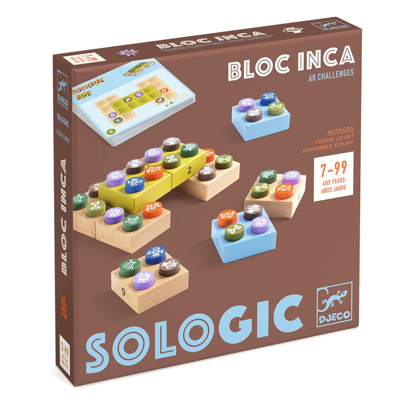 Bloc Inca Logic Game with 60 challenges by Djeco