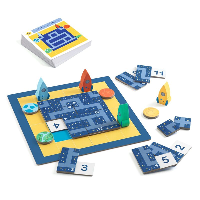 Rocket Track Sologic Puzzle Game by Djeco