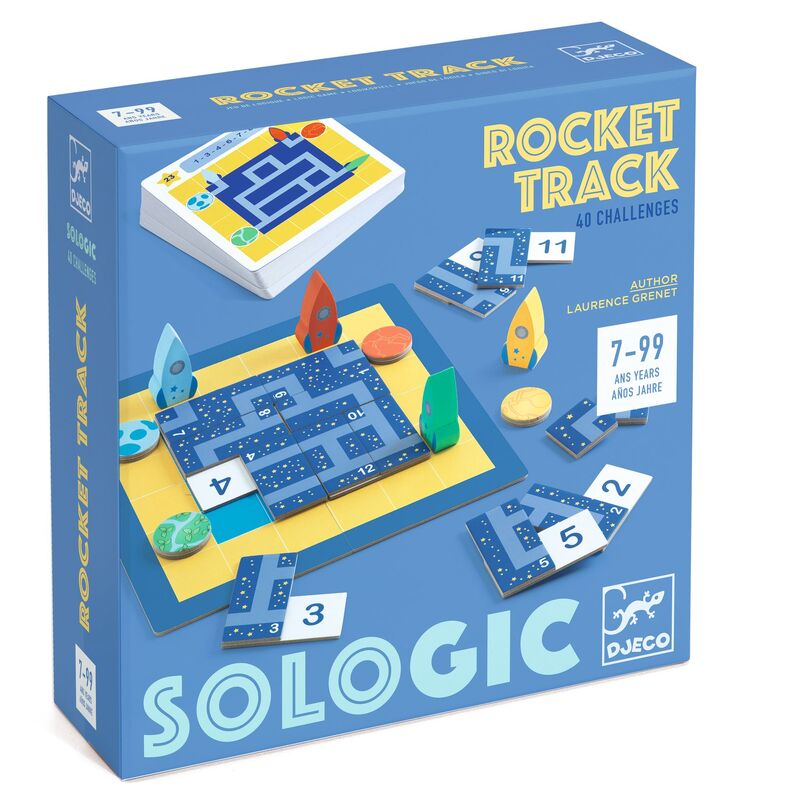 Rocket Track Sologic Puzzle Game by Djeco