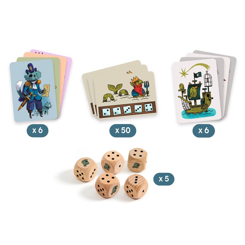 Pirates'n'Dice Card Game by Djeco