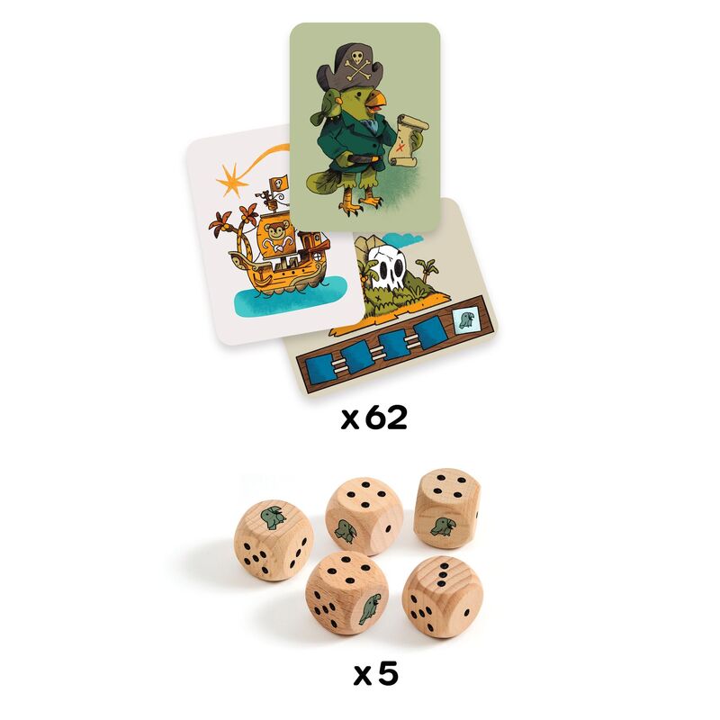 Pirates'n'Dice Card Game by Djeco