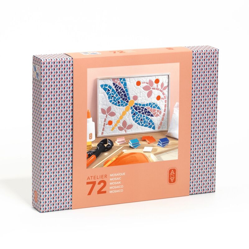 Atelier 72 - Dragonfly Mosaic Art Kit by Djeco