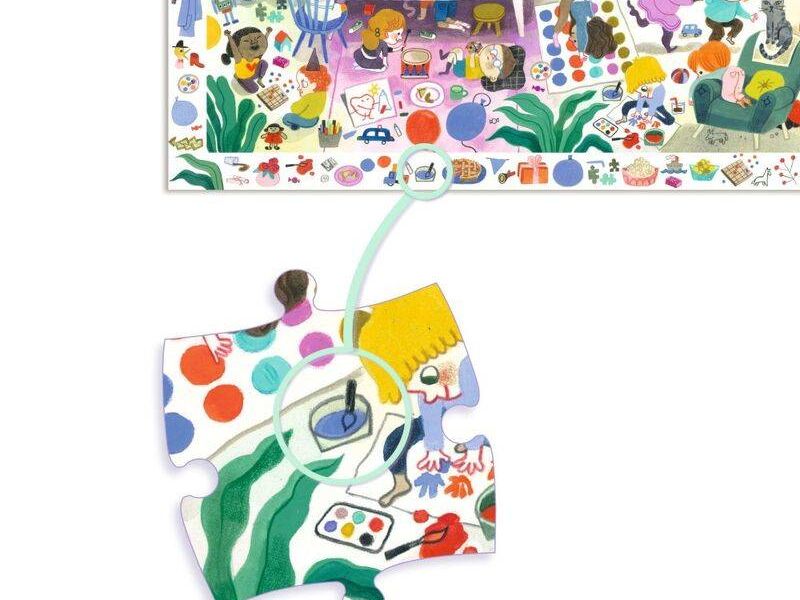 Djeco DJ7566 - Birthday Party 54pc Observation Puzzle